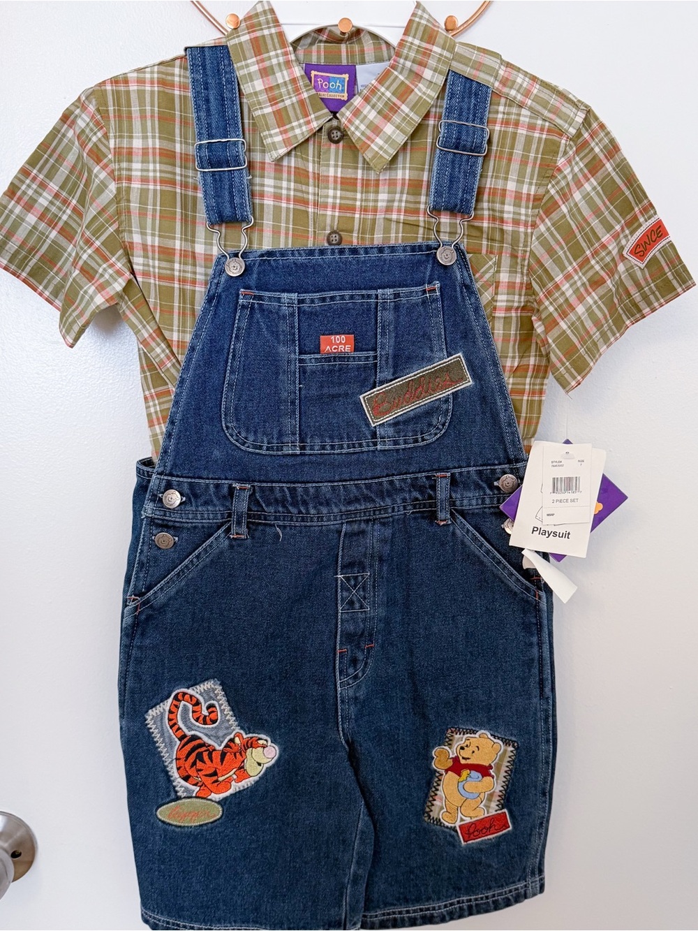 Winnie the Pooh kids overalls outfit